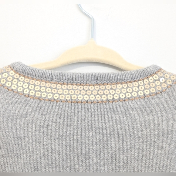 Tahari Button Up Cardigan Sweater in grey and pink size 18 months - Picture 11 of 13